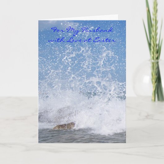 Happy Easter Husband Card - Ocean Spray Feestdagen Kaart (Voorkant)