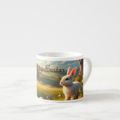 Happy Easter in a Spring Landscape Espresso Kop (Voorkant rechts)