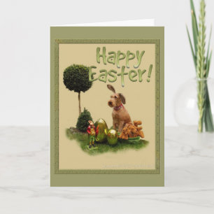 Happy Easter "Irish Terrier" Feestdagen Kaart