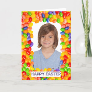 Happy Easter Jelly Bean Lijst elk Afbeelding hier Feestdagen Kaart