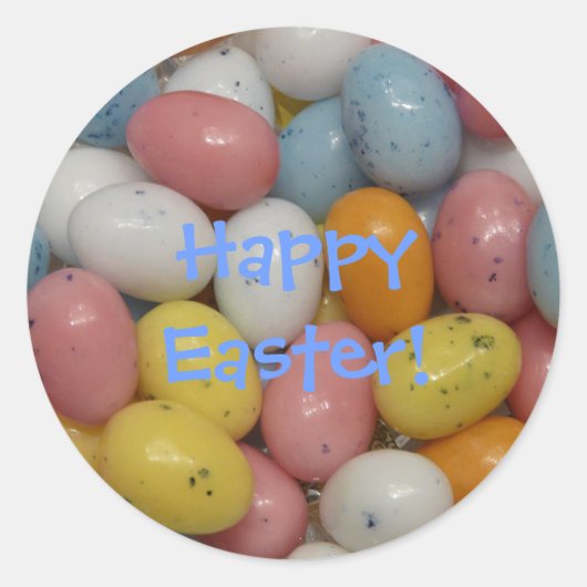 Happy Easter Jellybean Sticker (Voorkant)
