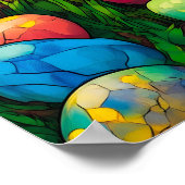 Happy Easter Jesus Bunny Egg Wall Art Poster (Hoek)