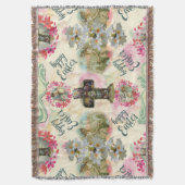 Happy Easter Jesus Resureccition Angel Wreaths Deken (Voorkant Verticaal)