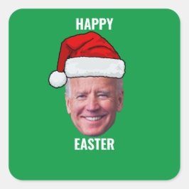 Happy Easter Joe Biden 4 juli Vierkante Sticker