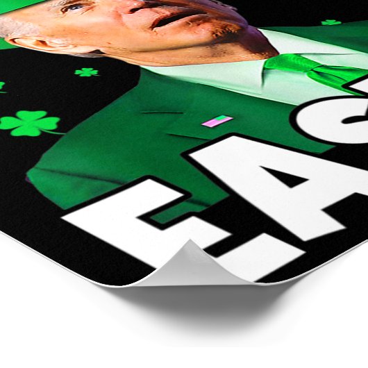Happy Easter Joe Biden St Patricks Day Leprechaun Poster (Hoek)