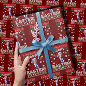 Happy Easter Joe Biden verwarde Kerstmis Cadeaupapier