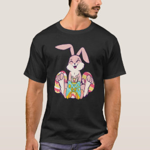 Happy Easter Joystick Bunny Ear Funny Gaming Kinde T-shirt