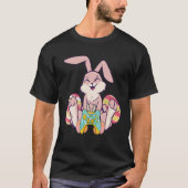 Happy Easter Joystick Bunny Ear Funny Gaming Kinde T-shirt (Voorkant)