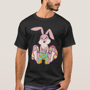Happy Easter Joystick Bunny Ear Funny Gaming Kinde T-shirt