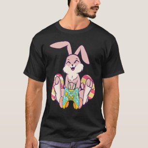 Happy Easter Joystick Bunny Ear Gaming Kinder Boys T-shirt