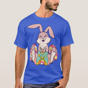 Happy Easter Joystick Bunny Ear Grappig Gaming Kin T-shirt
