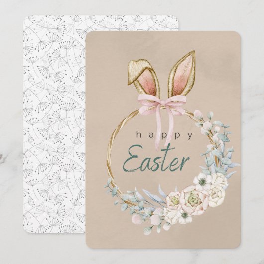 happy easter kaart (Voorkant / Achterkant)