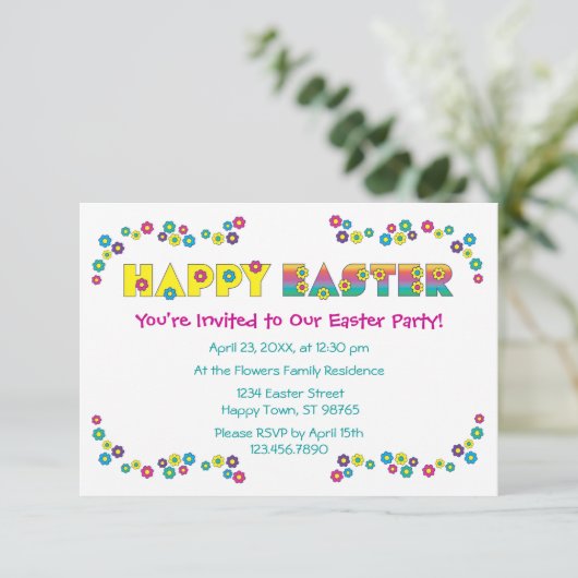 Happy Easter Kaart (Staand voorkant)