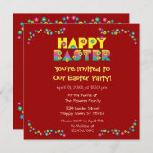 Happy Easter Kaart (Voorkant / Achterkant)