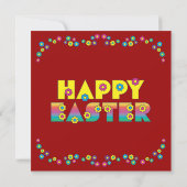 Happy Easter Kaart (Achterkant)