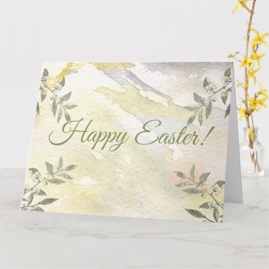 HAPPY EASTER KAART (Gele Bloem)