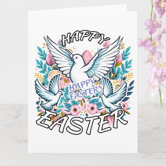 Happy Easter Kaart (Orchidee)