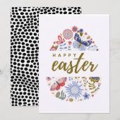 HAPPY EASTER KAART (Voorkant / Achterkant)