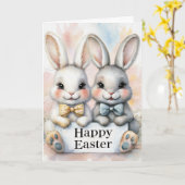Happy Easter Kaart (Gele Bloem)