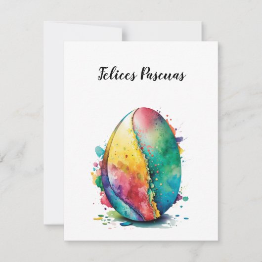 Happy Easter Kaart Design in Spaans (Voorkant)