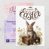 Happy Easter Kaart PDF (Voorkant / Achterkant)