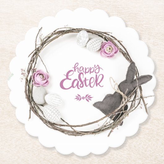 Happy Easter Kartonnen Onderzetters (Voorkant)