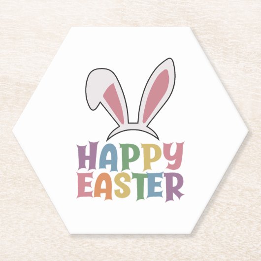 Happy Easter Kartonnen Onderzetters (Voorkant)