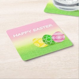 Happy Easter Kartonnen Onderzetters