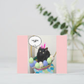 Happy Easter Kat Feestdagenkaart (Staand voorkant)