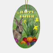 Happy Easter Keramisch Ornament (Links)