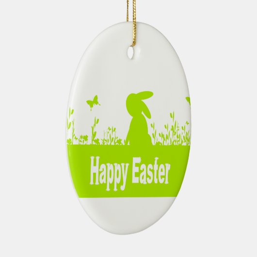Happy Easter Keramisch Ornament (Rechts)
