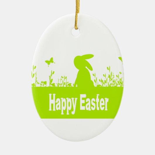 Happy Easter Keramisch Ornament (Voorkant)