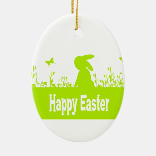 Happy Easter Keramisch Ornament (Achterkant)