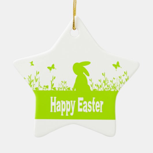 Happy Easter Keramisch Ornament (Voorkant)
