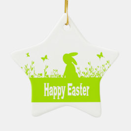 Happy Easter Keramisch Ornament