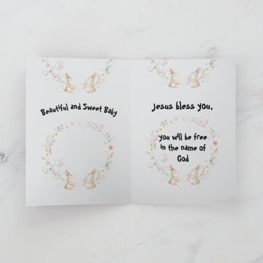 Happy Easter Kids Greeting Card (Binnen)