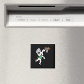 Happy Easter Kinder Jongens Bunny Dunk Basketbal O Magneet (Insitu (Vaatwasser))