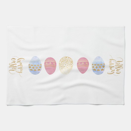 Happy Easter Kitchen Towel Theedoek (Horizontaal)