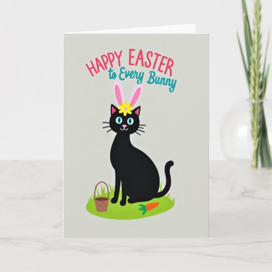 Happy Easter Kitty Friend Card Kaart (Voorkant)