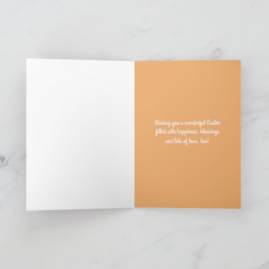 Happy Easter Kleindochter Custom Feestdagen Kaart (Binnen)