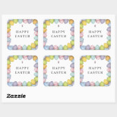 Happy Easter | Kleureieren Vierkante Sticker (Vel)