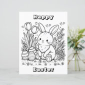 Happy Easter kleurplaten (Staand voorkant)