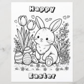 Happy Easter kleurplaten (Voorkant)