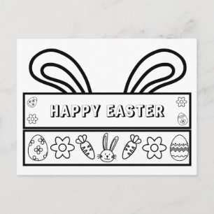 Happy Easter - Kleurrijk Briefkaart voor kinderen