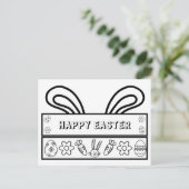 Happy Easter - Kleurrijk Briefkaart voor kinderen (Staand voorkant)