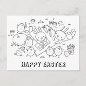 Happy Easter - Kleurrijk Briefkaart voor kinderen (Voorkant)