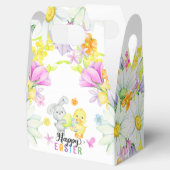 Happy Easter Kleurrijke Schattigee Bunny & Chick Bedankdoosjes (Geopend)