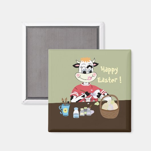 Happy Easter-koelmagneten Magneet (Voorkant / Achterkant)