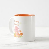 Happy Easter konbit Tweekleurige Koffiemok (Voorkant links)