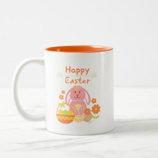 Happy Easter konbit Tweekleurige Koffiemok (Links)